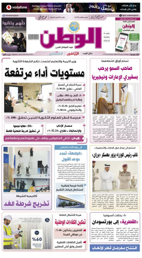 Cover of Al-Watan (Qatar)