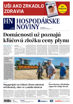 Cover of Hospodarske noviny
