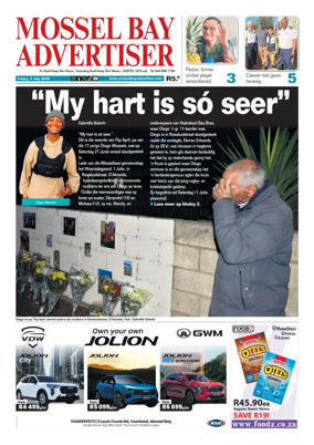 Cover of Mossel Bay Advertiser