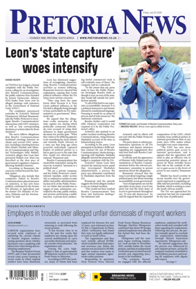 Cover of Pretoria News
