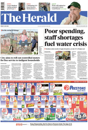 Cover of The Herald (South Africa)