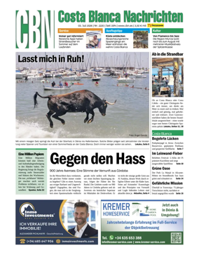 Cover of Costa Blanca Nachrichten