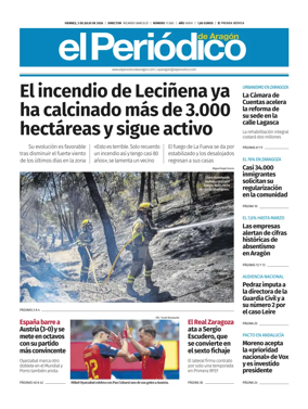 Cover of El Periodico Aragon