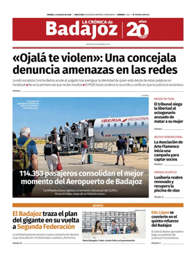 Cover of La Cronica de Badajoz BE