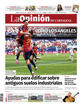 Cover of La Opinion de Murcia (Cartagena)