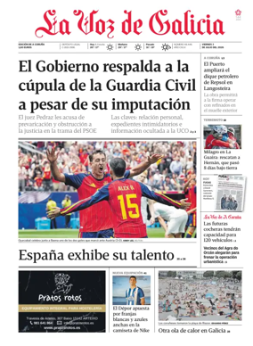 Cover of La Voz de Galicia (A Coruna)