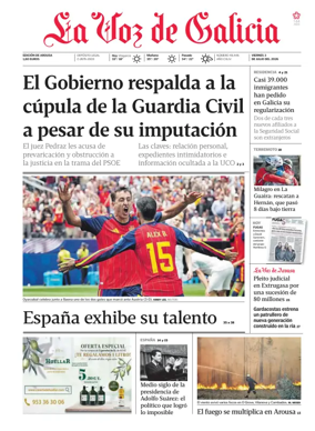 Cover of La Voz de Galicia (Arousa)