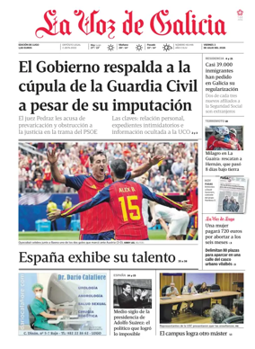 Cover of La Voz de Galicia (Lugo)