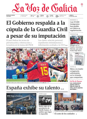 Cover of La Voz de Galicia (Ourense)