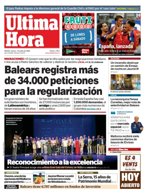 Cover of Ultima Hora