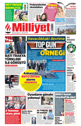 Cover of Milliyet