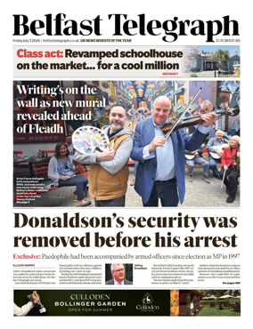 Cover of Belfast Telegraph