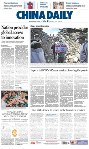 Cover of China Daily Global Edition (Europe)