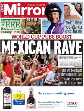 Cover of Daily Mirror