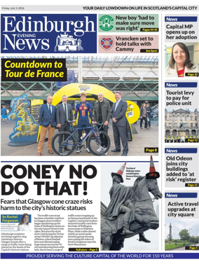 Cover of Edinburgh Evening News