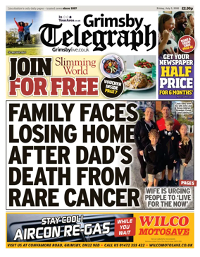 Cover of Grimsby Telegraph