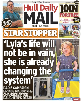 Cover of Hull Daily Mail