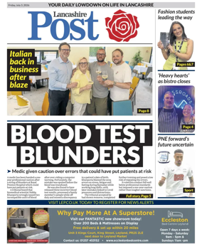 Cover of Lancashire Evening Post