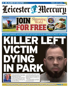 Cover of Leicester Mercury
