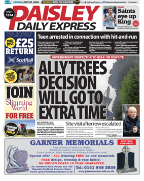 Cover of Paisley Daily Express