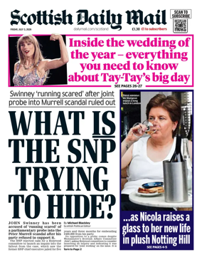 Cover of Scottish Daily Mail