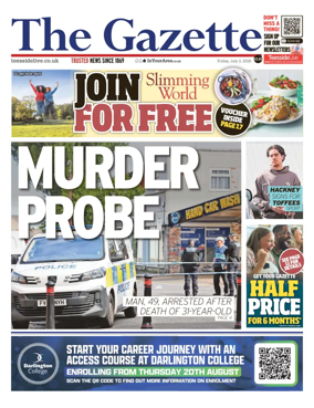 Cover of Teesside Evening Gazette