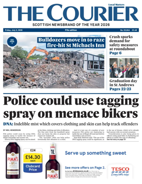 Cover of The Courier & Advertiser (Fife Edition)