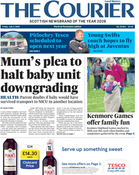 Cover of The Courier & Advertiser (Perth and Perthshire Edition)