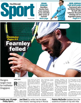 Cover of Herald Sport