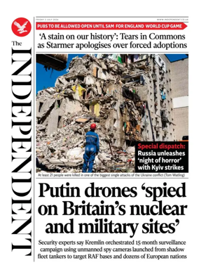 Cover of The Independent
