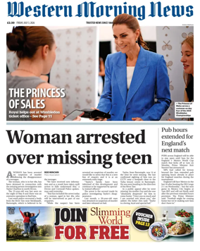 Cover of Western Morning News