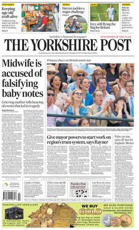 Cover of Yorkshire Post
