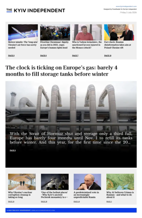 Cover of The Kyiv Independent