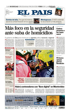 Cover of El Pais (Uruguay)