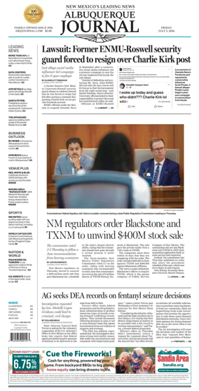Cover of Albuquerque Journal