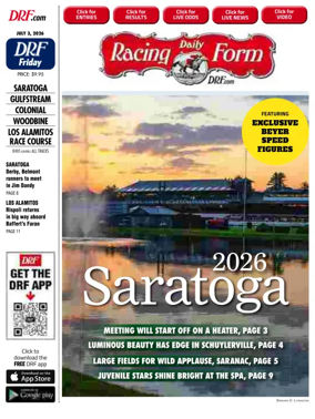 Cover of Daily Racing Form National Digital Edition