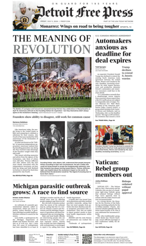 Cover of Detroit Free Press