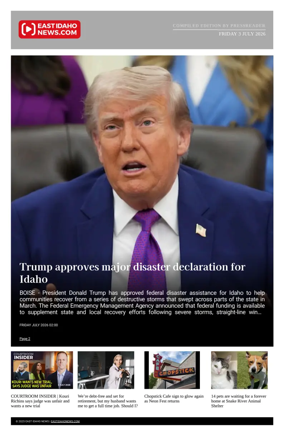 Cover of East Idaho News