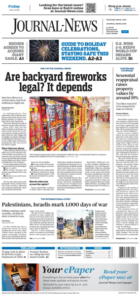 Cover of Hamilton Journal News