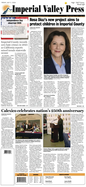 Cover of Imperial Valley Press