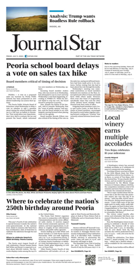 Cover of Journal Star (Peoria)