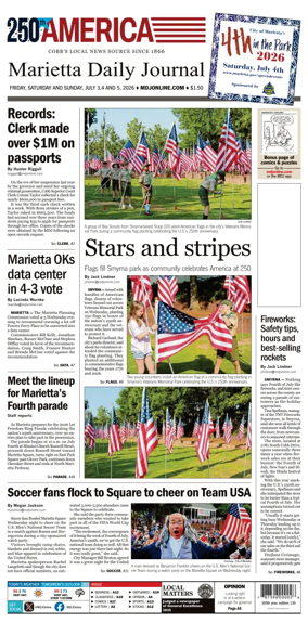 Cover of Marietta Daily Journal