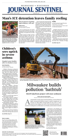 Cover of Milwaukee Journal Sentinel