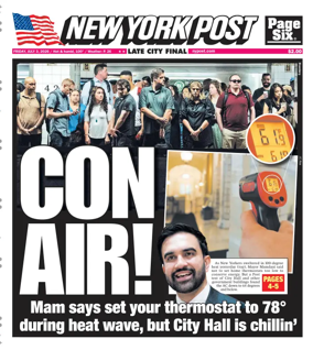 Cover of New York Post