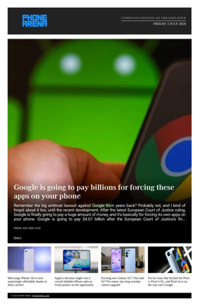 Cover of Phone Arena - Compiled Edition