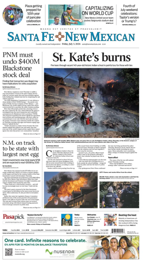 Cover of Santa Fe New Mexican
