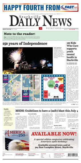 Cover of Starkville Daily News