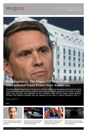 Cover of Tampa Free Press