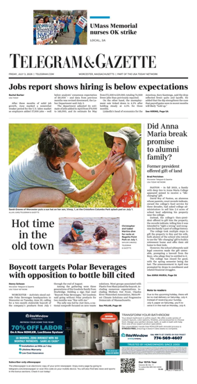 Cover of Telegram & Gazette