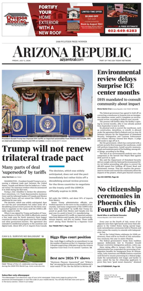 Cover of The Arizona Republic